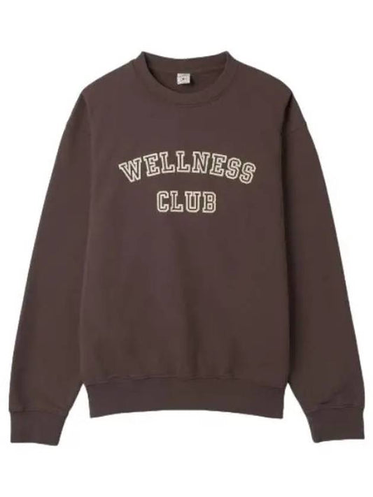 Wellness Club Sweatshirt Brown T Shirt - SPORTY & RICH - BALAAN 1