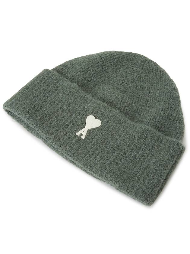 Logo Patch Knit Beanie Antique Clay - AMI - BALAAN 4