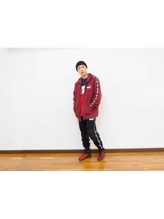 0185411601Sideline tape logo hooded zipper jacketburgundy - PUMA - BALAAN 4