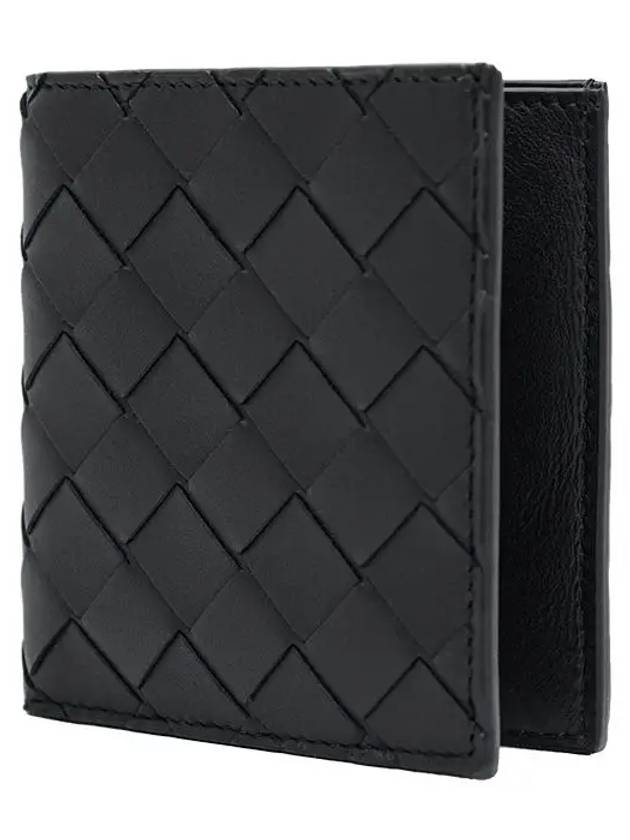 Intrecciato Slim Half Wallet Black - BOTTEGA VENETA - BALAAN 4