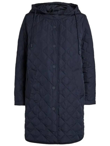 ERIO Quilted Hooded Jacket Navy 2354910237 016 - MAX MARA - BALAAN 1