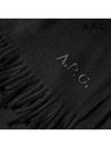 Ambroise Embroidered Muffler Black - A.P.C. - BALAAN 4