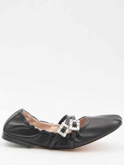 Mary Janes Leather Flat Black - ROGER VIVIER - BALAAN 2