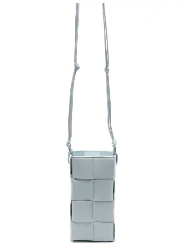 Cassette Intrecciato Mini Cross Bag Light Blue - BOTTEGA VENETA - BALAAN 5