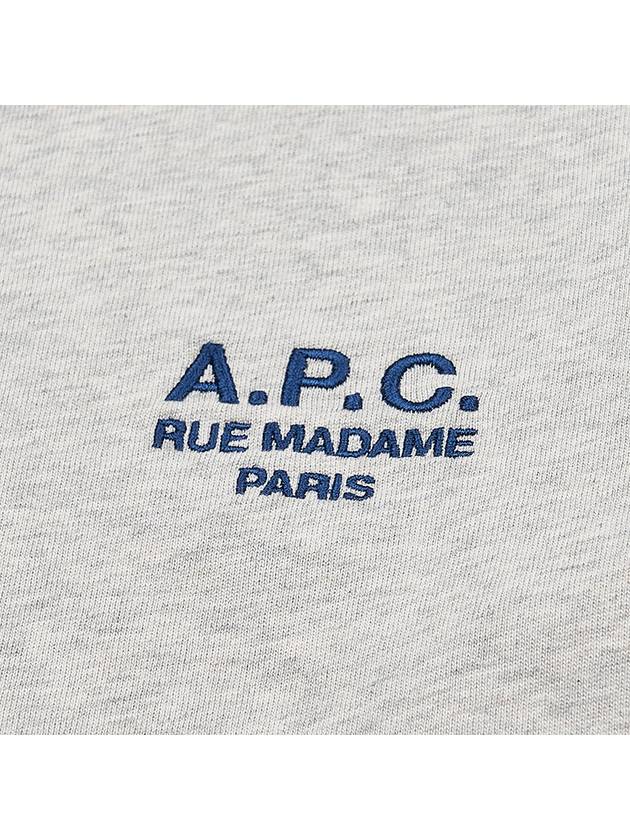 Denise Embroidered Logo Short Sleeve T-shirt Ecru - A.P.C. - BALAAN 6