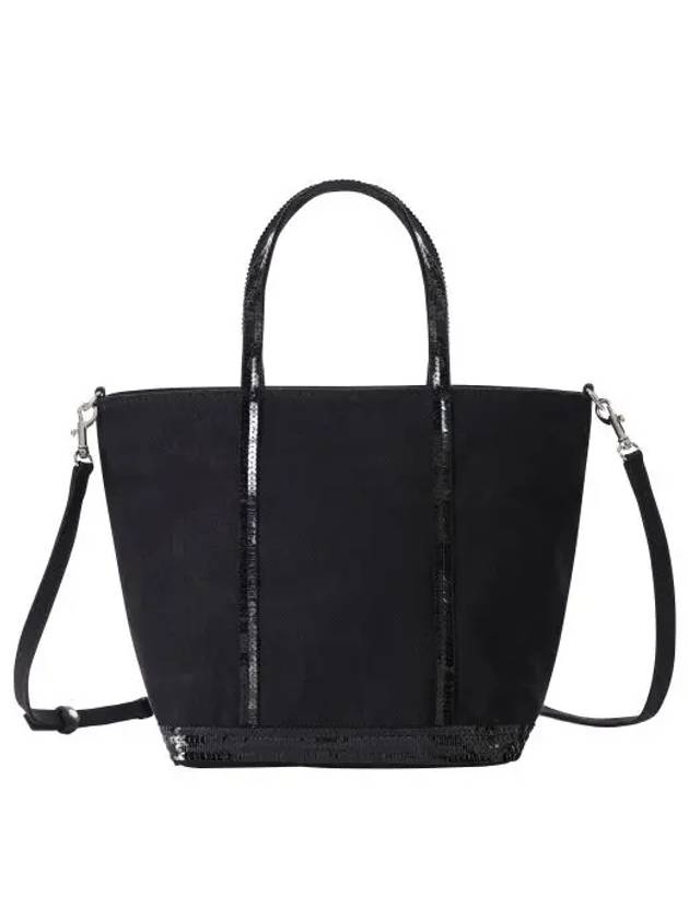 Canvass Cabas Tote Bag Black - VANESSA BRUNO - BALAAN 3