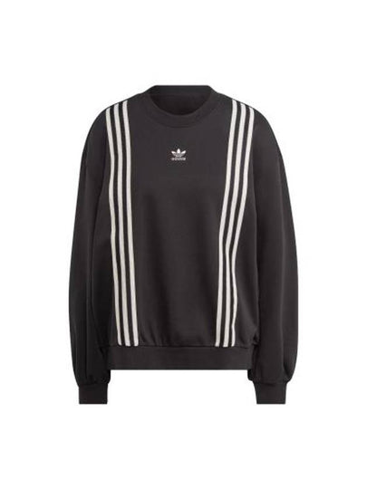 Adicolor 70S 3 Stripe Sweatshirt Black - ADIDAS - BALAAN 2