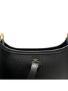 Evelyne 16 Clemence Gold Cross Bag Black - HERMES - BALAAN 6