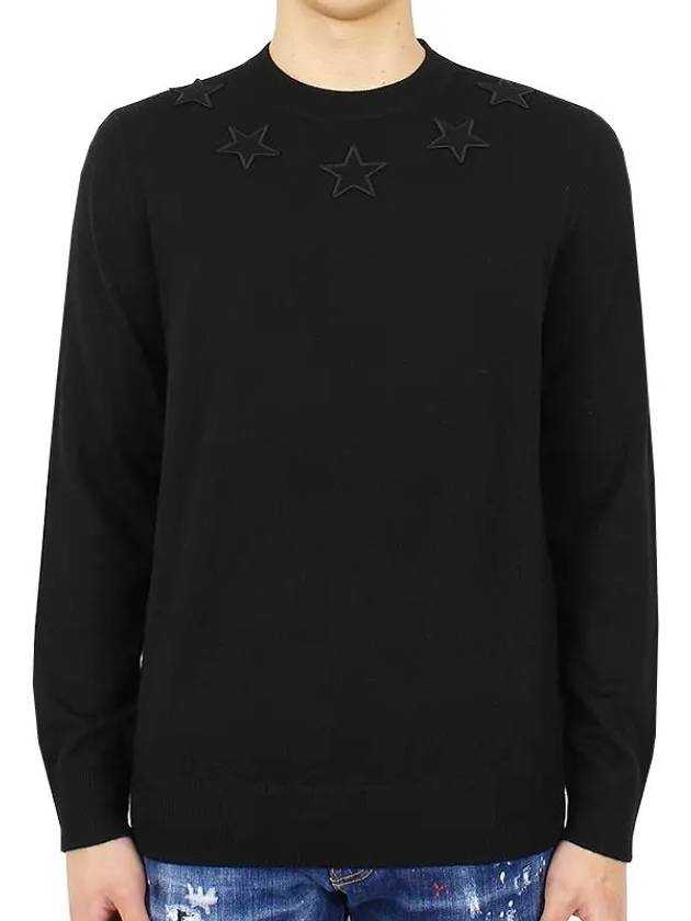 star patch knit top black - GIVENCHY - BALAAN 2