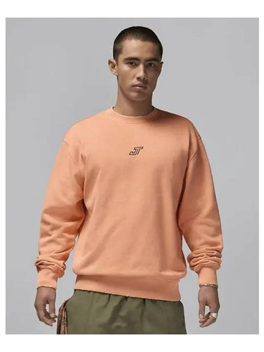 Tatum Men s Fleece Crew Neck Sweatshirt Apricot Agate HF7845 844 726697 - NIKE - BALAAN 1