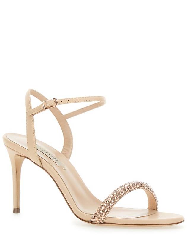 'Giulia Stratosphere Minorca' Pink Slingback Sandals With Crystal Embellishments In Leather Woman - CASADEI - BALAAN 2