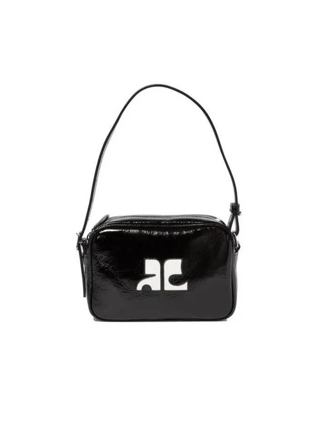 Reedition Logo Patch Cross Bag Black - COURREGES - BALAAN 2