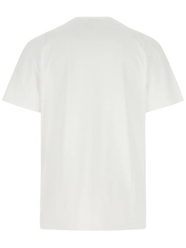 Men's Graffiti Logo Short Sleeve T-Shirt White - ALEXANDER MCQUEEN - BALAAN 3