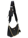 Re-Edition 2005 Saffiano Leather Cross Bag Black - PRADA - BALAAN 3