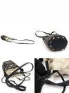 C922Y62X07 Ecru Cotton Canvas Black Calfskin Anagram Cutout Pocket Shoulder Bag - LOEWE - BALAAN 5