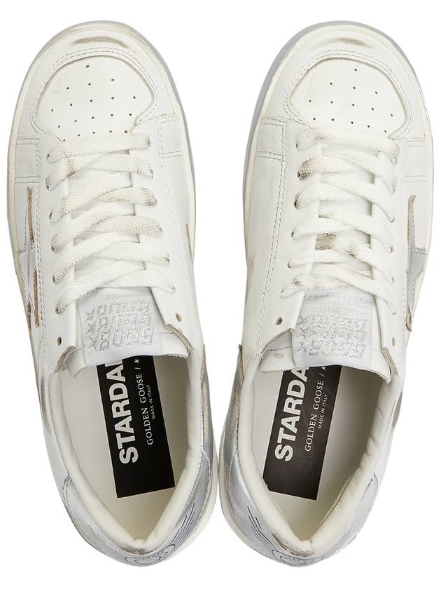 Stardan Silver Tab Low Top Sneakers White - GOLDEN GOOSE - BALAAN 4