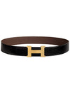 Constance buckle reversible double-sided leather strap 38mm H077971CAAB - HERMES - BALAAN 1