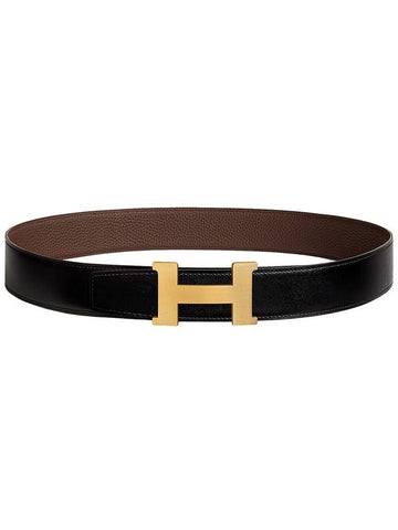 Constance buckle reversible double-sided leather strap 38mm H077971CAAB - HERMES - BALAAN 1