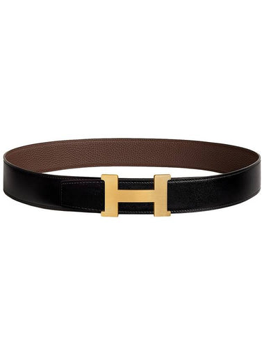 Constance buckle reversible double-sided leather strap 38mm H077971CAAB - HERMES - BALAAN 1