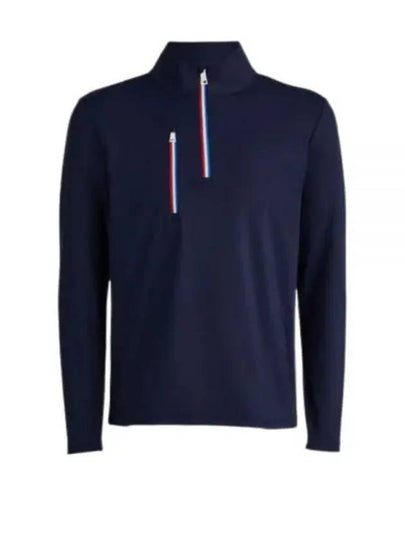 Men's Golf Daytona Tech Interlock Slim Fit Pullover Long Sleeve T-Shirt Navy - G/FORE - BALAAN 2