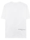 Men's Milk Mask Printing Short Sleeve T-Shirt White - IH NOM UH NIT - BALAAN 3