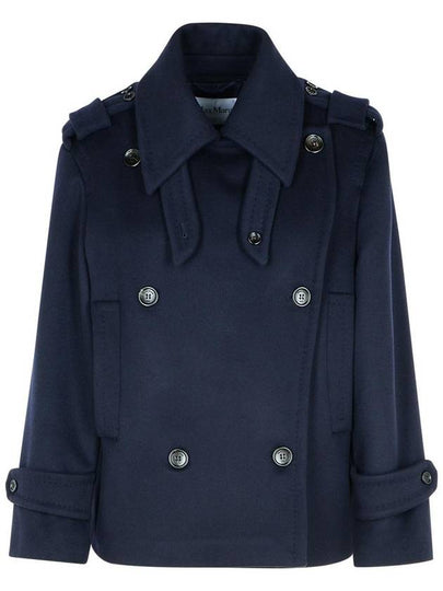 Women s Laveno double coat navy - MAX MARA - BALAAN 2