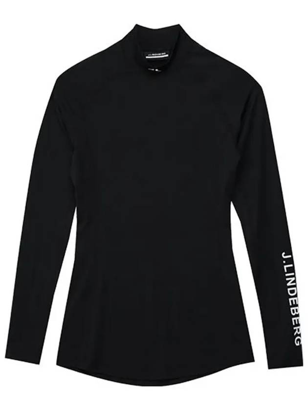 Asa Soft Compression High Neck Long Sleeve T-Shirt Black - J.LINDEBERG - BALAAN 6