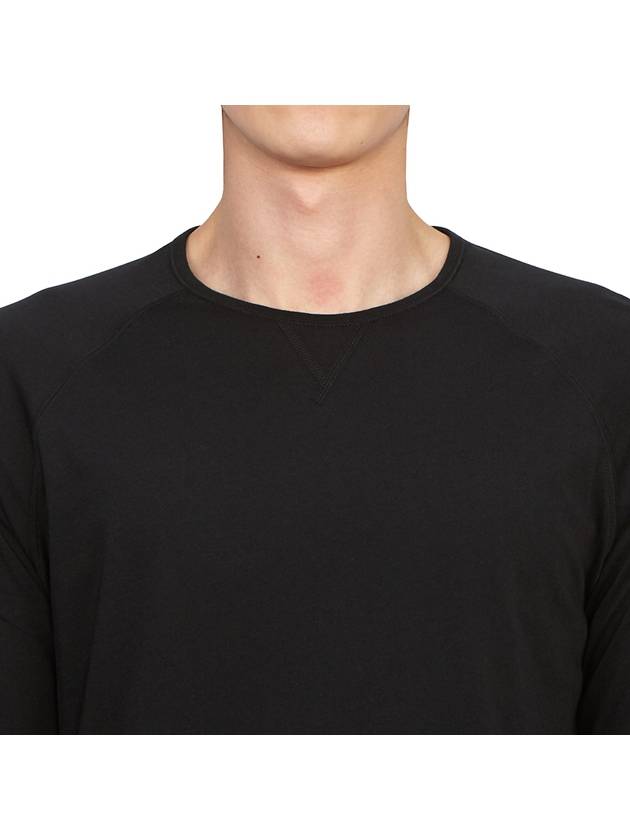 Men's Cotton Long Sleeve T-Shirt Black - PAUL SMITH - BALAAN 6