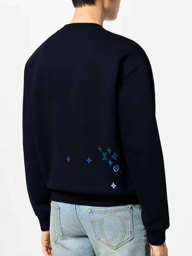 1AFVBE Embroidered Cotton Sweatshirt - LOUIS VUITTON - BALAAN 3