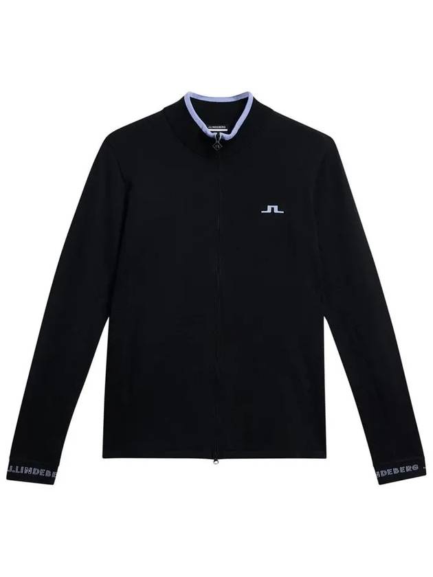 Almaida Full Zip Knit Top Black - J.LINDEBERG - BALAAN 3