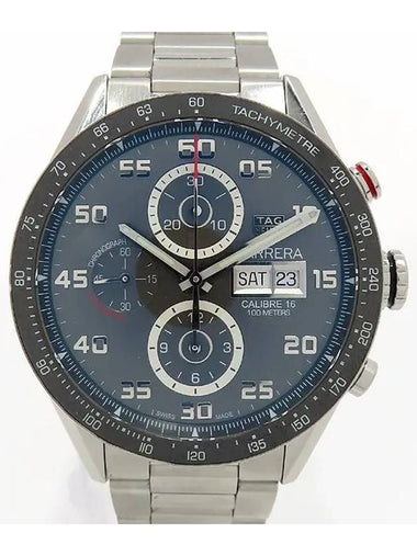 CV2A1U Carrera Day Date Chronograph 43MM Gray Dial Automatic Steel Men s Watch - TAG HEUER - BALAAN 1