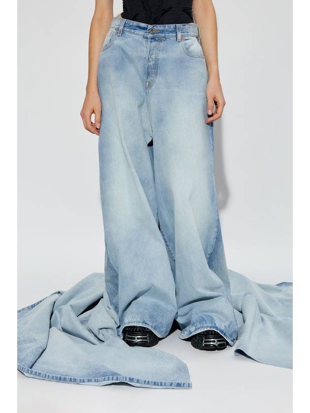 VETEMENTS Jeans With Train, Women's, Light Blue - VETEMENTS - BALAAN 3