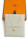 Mini Pop H Pendant Rose Gold & Blanc - HERMES - BALAAN 3