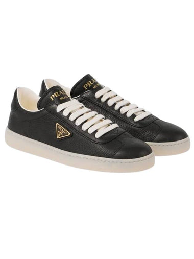 1E413N 013 F0632 Logo Leather Sneakers - PRADA - BALAAN 1