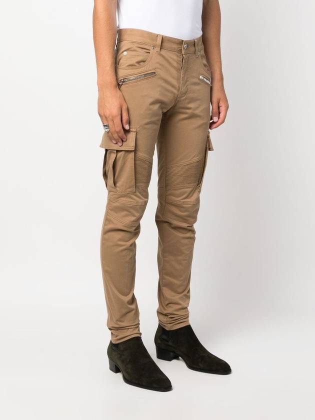 zipper detail tapered pants BH1MH016CD96 - BALMAIN - BALAAN 4