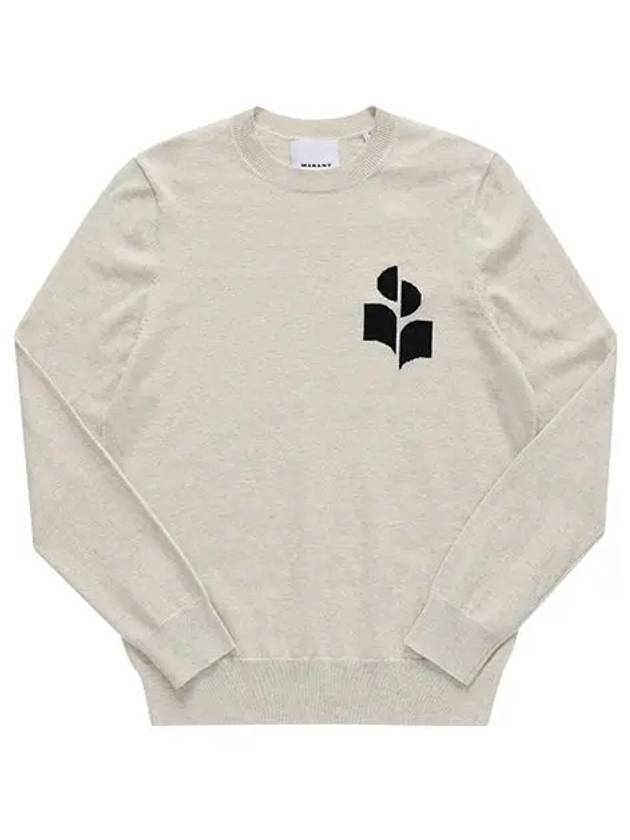 Men's Evans Logo Sweatshirt Light Grey - ISABEL MARANT - BALAAN 3