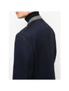 Stitched Collarless Wool Single Coat Navy - MAISON MARGIELA - BALAAN 6