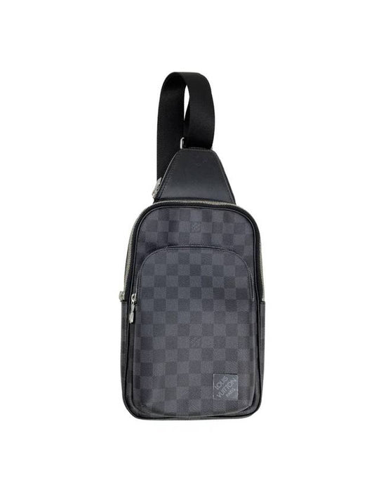 Avenue Leather Sling Bag Grey - LOUIS VUITTON - BALAAN 1