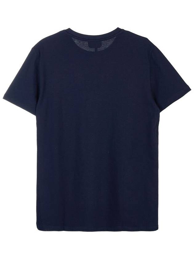 VPC Logo Organic Cotton Short Sleeve T-Shirt Navy - A.P.C. - BALAAN 3