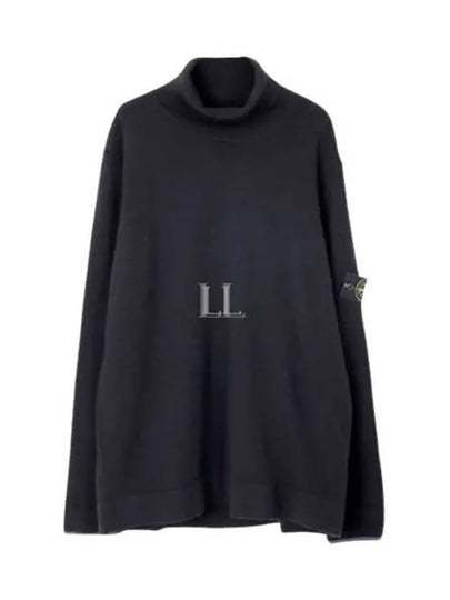 Wappen Patch Wool Turtleneck Black - STONE ISLAND - BALAAN 2