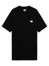 Logo Cotton Short Sleeve T-Shirt Black - CP COMPANY - BALAAN 2