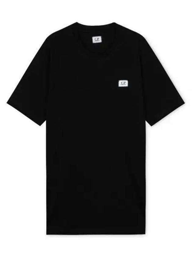 Logo Cotton Short Sleeve T-Shirt Black - CP COMPANY - BALAAN 2