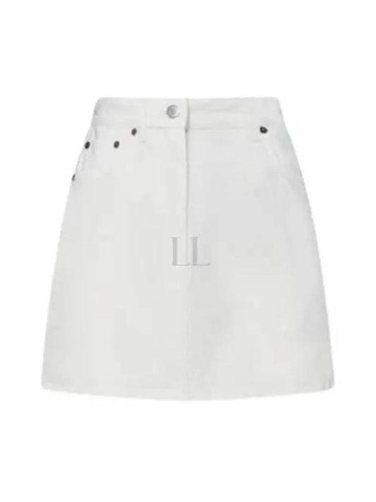 24 GFD177 S OOO 14LW F01CD Denim Mini Skirt - PRADA - BALAAN 1