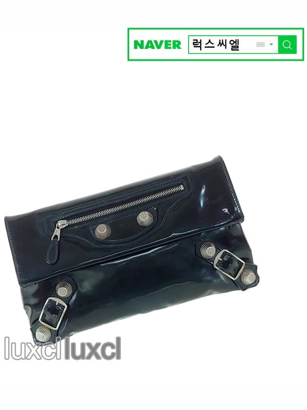 Motor Giant Enamel Vintage Clutch Bag - BALENCIAGA - BALAAN 10