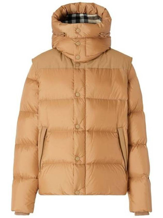 detachable sleeve hood padded beige - BURBERRY - BALAAN 1