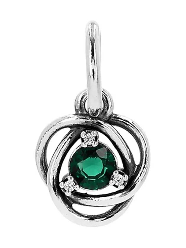 Eternity Circle Dangle Bracelet Charm Green - PANDORA - BALAAN 4