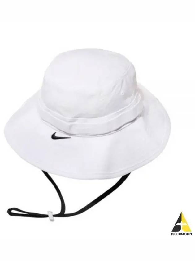 NIKE Team Dri-Fit Logo Bucket Hat White DH2415 100 - NIKE - BALAAN