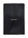 Uptown Grain de Poudre Embossed Leather Clutch Bag Black - SAINT LAURENT - BALAAN 10