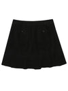 Women s terry material SET UP flare culottes 4034LZSC BLACK - BLACK&WHITE - BALAAN 2