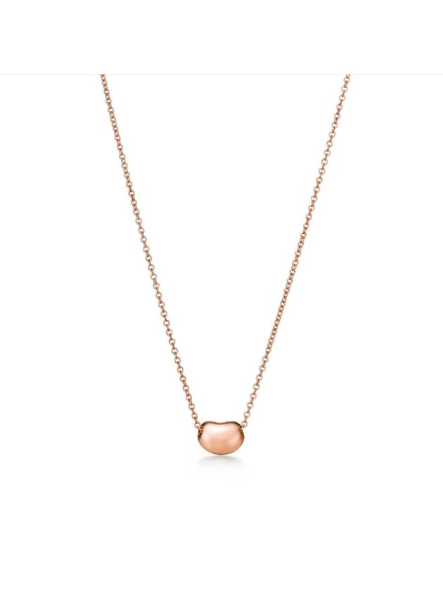 Women's Elsa Peretti Bean Pendant Necklace Rose Gold - TIFFANY & CO. - BALAAN 4